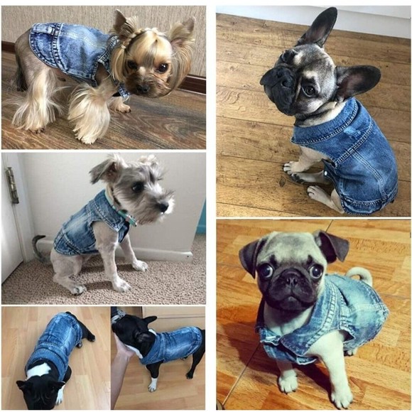 Strangefly Dog Jean Jacket Size XL - Picture 3 of 6